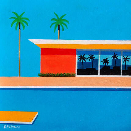 Gemälde Swimming pool von Trevisan Carlo | Gemälde