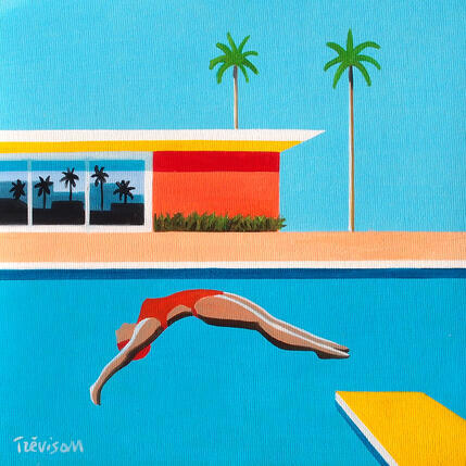 Gemälde Jump back von Trevisan Carlo | Gemälde