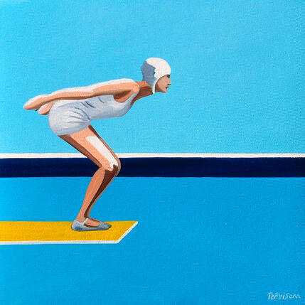 Gemälde White pool von Trevisan Carlo | Gemälde