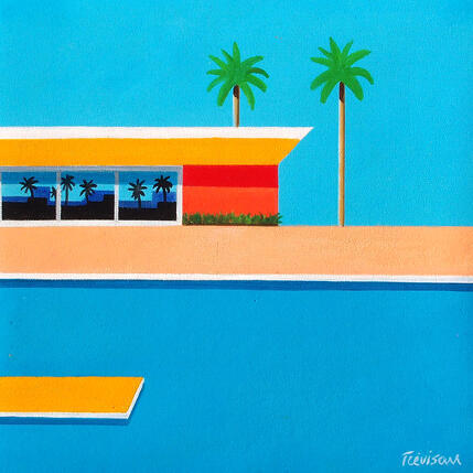 Gemälde California pool von Trevisan Carlo | Gemälde