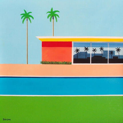 Gemälde Green and pool von Trevisan Carlo | Gemälde