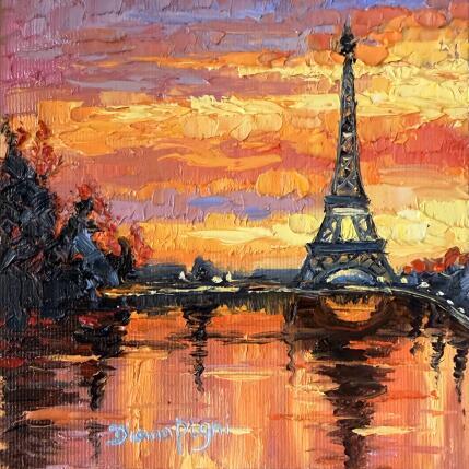 Painting Golden Hour in Paris by Pigni Diana | Painting