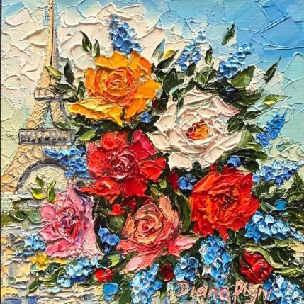 Painting Vibrant Parisian Bouquet by Pigni Diana | Painting