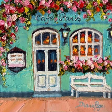 Peinture Cosy Parisian Cafe par Pigni Diana | Tableau