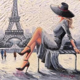 Painting La Belle Parisienne by Pigni Diana | Painting