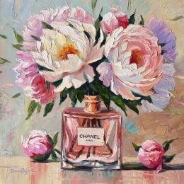 Painting Tender Peonies of Chanel by Pigni Diana | Painting