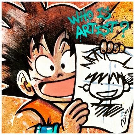 Peinture Who's artist ? par Rocky Chaplin | Tableau