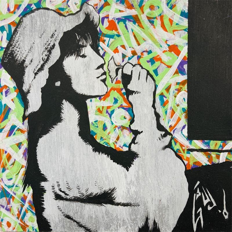 Gemälde It smells like you von Di Vicino Gaudio Alessandro | Gemälde Street art Alltagsszenen Graffiti Acryl