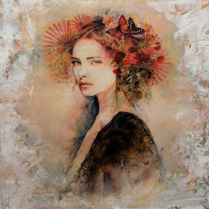 Painting MAR II by Bofill Laura | Painting Figurative Acrylic, Resin Portrait