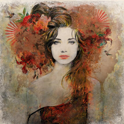 Painting MAR I by Bofill Laura | Painting Figurative Acrylic, Resin Portrait