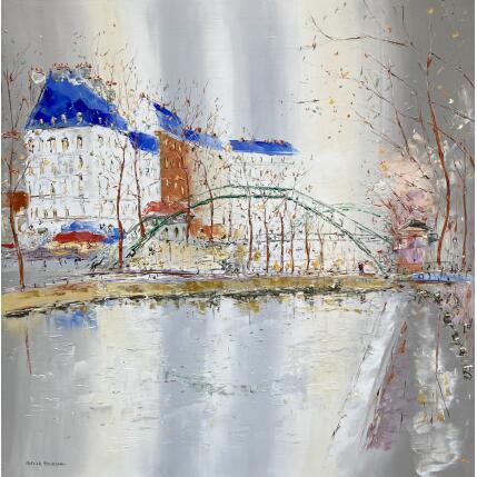 Painting Mon beau-beau quartier by Rousseau Patrick | Painting Figurative Oil Urban