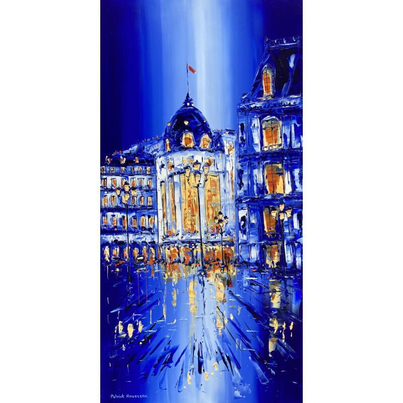 Painting Paris en 3 lettres by Rousseau Patrick | Painting Figurative Oil Urban