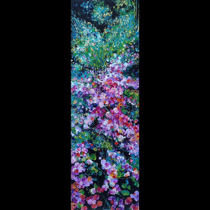 Painting Chemin fleuri by Amblard Florence | Painting