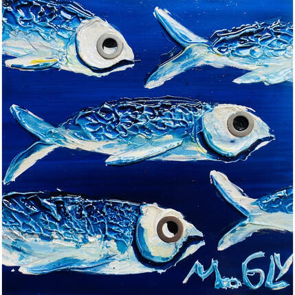 Peinture ROUTINUS par Moogly | Tableau Art Singulier Acrylique, Pigments, Résine Animaux