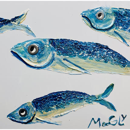 Painting VIGILUS by Moogly | Painting Raw art Acrylic, Pigments, Resin Animals