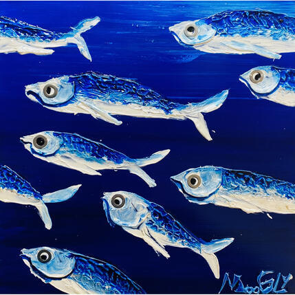 Painting SURVEILLUS by Moogly | Painting Raw art Acrylic, Pigments, Resin Animals