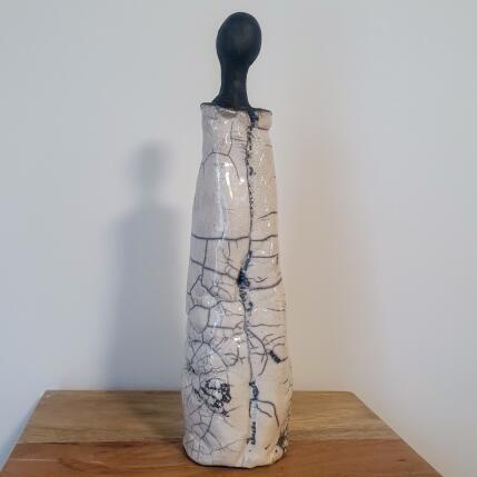 Escultura Silhouette 15 raku Cat2 por Escoffier Odile | Escultura