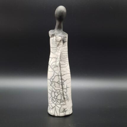 Escultura Sihouette 18 Raku Cat2 por Escoffier Odile | Escultura