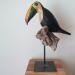 Escultura Grand toucan raku cat4 por Escoffier Odile | Escultura Figurativo Animales Raku