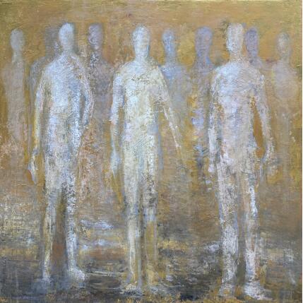 Painting Les Alchimistes by Rocco Sophie | Painting Raw art Acrylic, Gluing, Sand