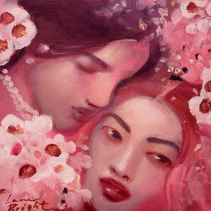 Painting A dream of White by Bright Lana | Painting Figurative Oil Pop icons