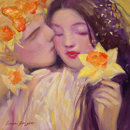 Painting Narcissus. Dangerous kiss by Bright Lana | Painting