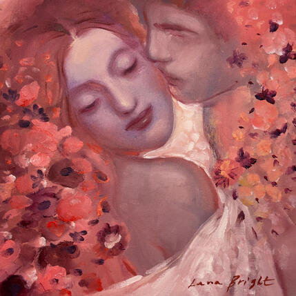 Painting Kiss by Bright Lana | Painting