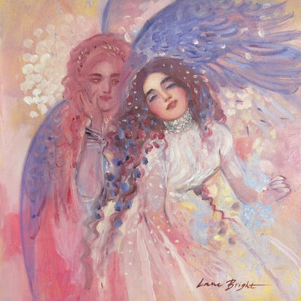 Painting Heavenly guardian by Bright Lana | Painting