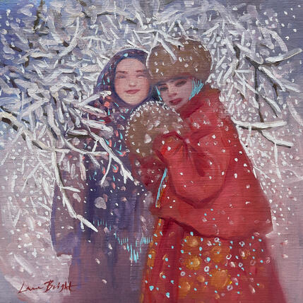 Painting A tale of Wintertime by Bright Lana | Painting