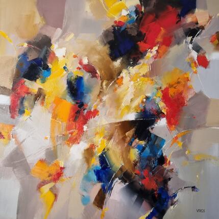 Gemälde Never bored von Virgis | Gemälde Abstrakt Öl Minimalistisch