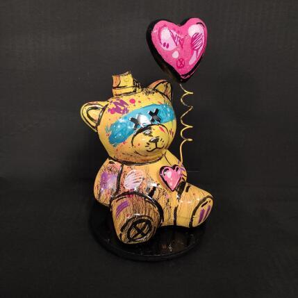 Sculpture L'ourson yellow bear by Sufyr | Sculpture