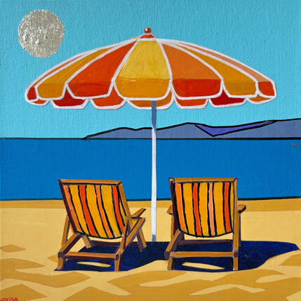 Peinture Farniente par Lovisa | Tableau Pop-art Acrylique, Collage Paysages