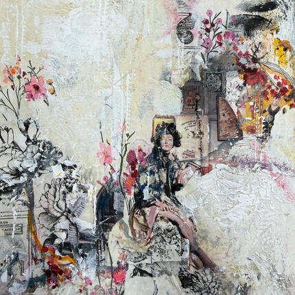 Pintura À tes côtés por Bergeron Marie-Josée | Pintura