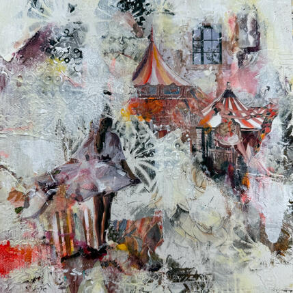 Pintura Triangle amoureux por Bergeron Marie-Josée | Pintura