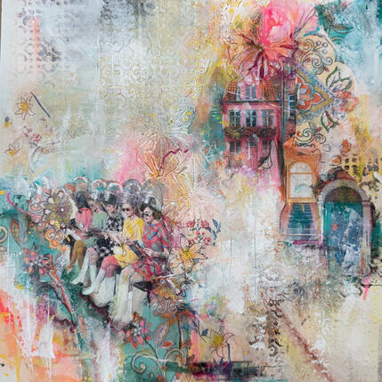 Pintura Retour en arrière por Bergeron Marie-Josée | Pintura