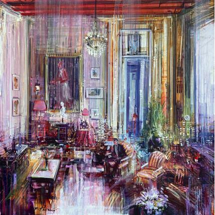 Gemälde Cocooning von Frédéric Thiery | Gemälde Figurativ Acryl