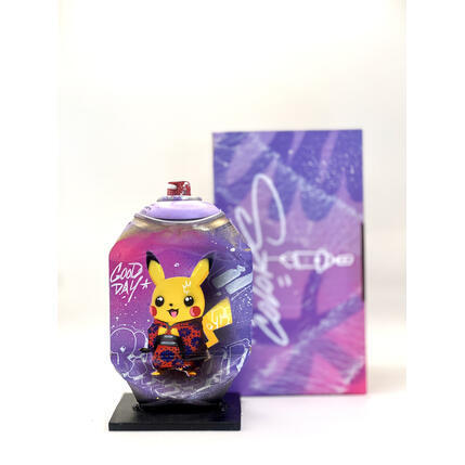 Sculpture Pika BG par Lemoine Mael | Sculpture Pop-art Acrylique, Graffiti Icones Pop