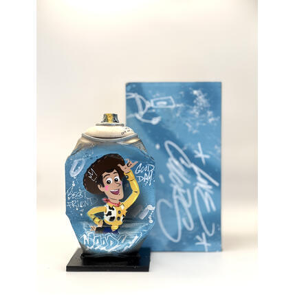 Sculpture Woody smile par Lemoine Mael | Sculpture Pop-art Acrylique, Graffiti Icones Pop