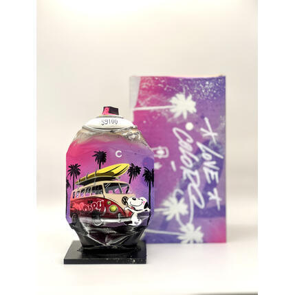 Sculpture Vamos a la playa par Lemoine Mael | Sculpture Pop-art Acrylique, Graffiti Icones Pop
