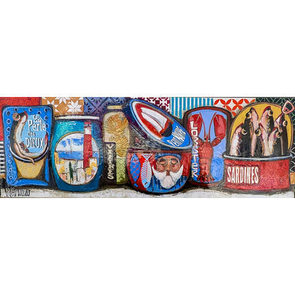 Painting Lattas by Villanueva Puigdelliura Natalia | Painting Figurative