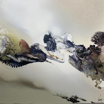 Painting 4056 by Naen | Painting Abstract Acrylic, Ink