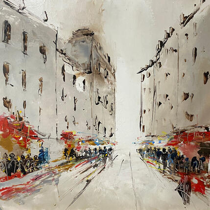 Painting Journée en ville by Raffin Christian | Painting