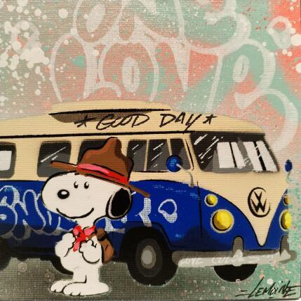 Painting SNOOPY RANGER by Lemoine Mael | Painting Pop-art Acrylic, Graffiti Pop icons