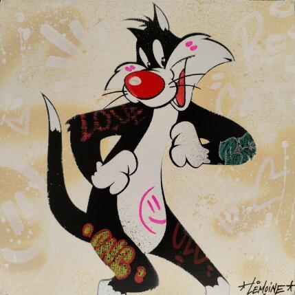 Painting GROS MINET by Lemoine Mael | Painting Pop-art Acrylic, Graffiti Pop icons