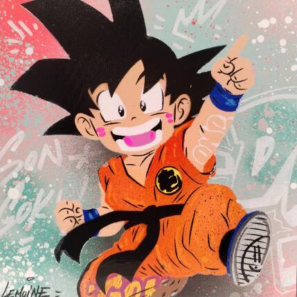 Pintura PETIT GOKU por Lemoine Mael | Pintura Iconos pop
