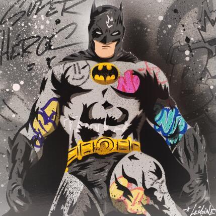 Peinture BATMAN par Lemoine Mael | Tableau Pop-art Acrylique, Graffiti Icones Pop