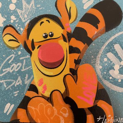 Painting Tigrou by Lemoine Mael | Painting Pop-art Acrylic, Graffiti Pop icons