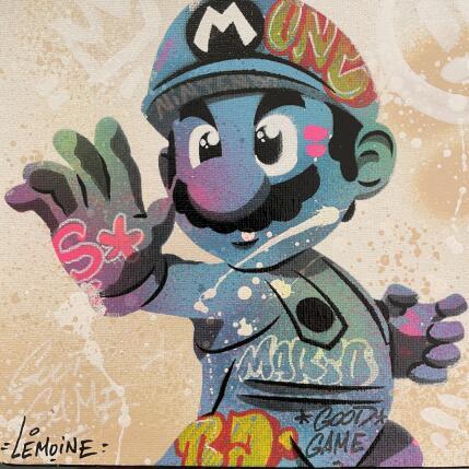 Painting Mario by Lemoine Mael | Painting