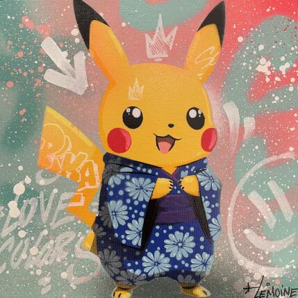 Painting Pikakimono by Lemoine Mael | Painting Pop-art Acrylic, Graffiti Pop icons