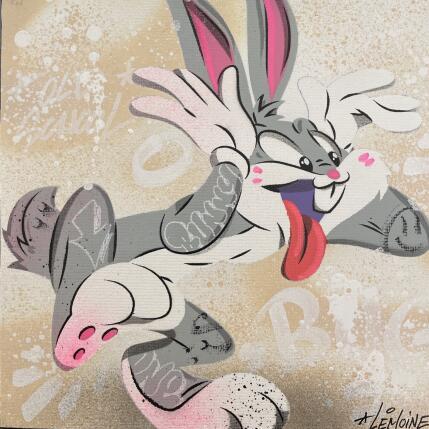 Painting Bugs Bunny by Lemoine Mael | Painting Pop-art Acrylic, Graffiti Pop icons